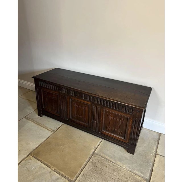 Late 18th Century Antique 18th Century Oak Coffer, 1780s For Sale - Image 5 of 8