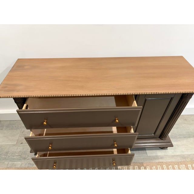 Vintage Dark Brown Dresser For Sale In Charleston - Image 6 of 7