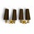 Metal Pair of 1950s Vintage Jules Leleu French Art Deco Brass Wall Sconces For Sale - Image 7 of 9
