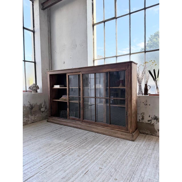 Workshop Cabinet with Glass Doors, 1950s For Sale - Image 4 of 18