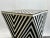 Art Deco Style Black & White Resin Sculptural Side End Table or Stool, a Pair For Sale In New York - Image 6 of 17