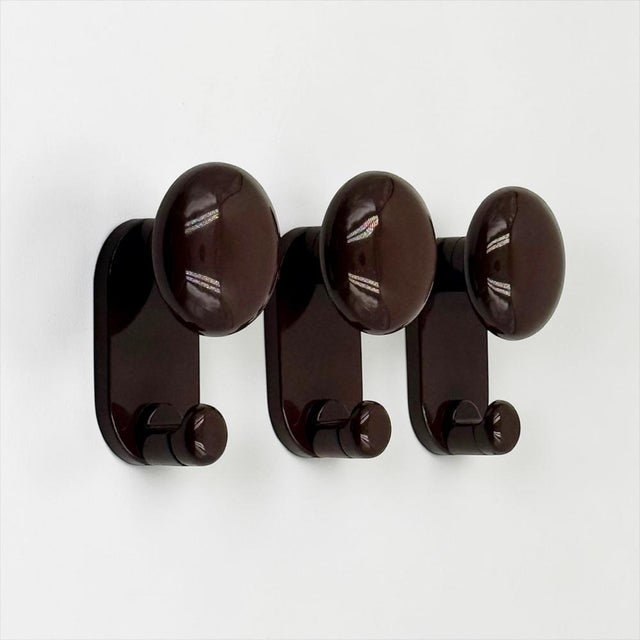 Modern Vintage Wall Hooks by Carlo Bartoli for Con, Italy, 1970s, Set of 3 For Sale - Image 3 of 13