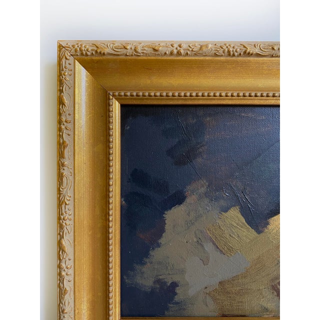 Abstract "Black Walnut" 2026 Painting by Jessalin Beutler With Vintage Frame For Sale - Image 3 of 3