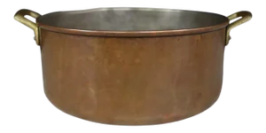 Copper Rondeau Pot W/ Handles