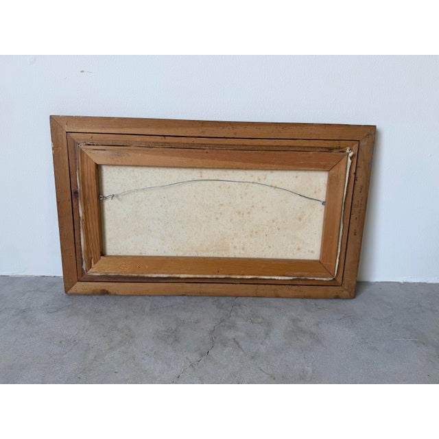 1970’s Vintage Barton Reclining Nude Woman Impressionist Abstract Oil Painting, Wood Framed For Sale - Image 12 of 12