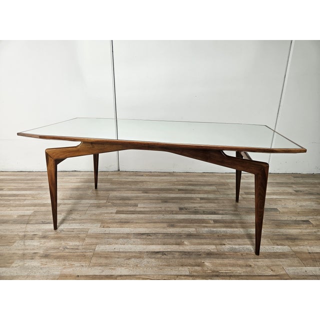 Dining Table with Mirrored Top, 1950s For Sale - Image 16 of 16