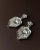 Silver Vintage Art Deco Silver Earrings, Set of 2 For Sale - Image 8 of 11