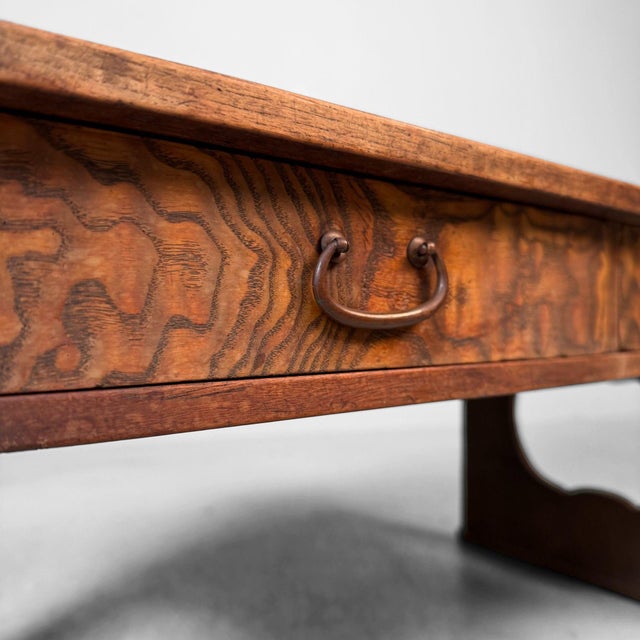 Low Japanese Traditional Fumizukue Writing Desk, 1910s For Sale - Image 12 of 15