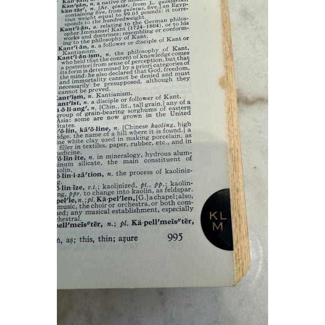 Vintage Mid-Century Webster's New Twentieth Century Unabridged Dictionary - Second Edition For Sale - Image 11 of 11