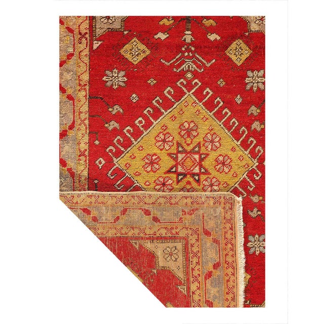 Traditional Pasargad DC Antique Turkish Oushak Rug For Sale - Image 3 of 3