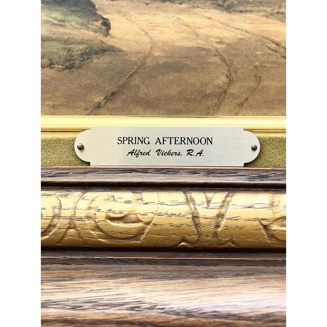 1940s 1940s Alfred Vickers “Spring Afternoon” Vintage Framed Reproduction Print For Sale - Image 5 of 8