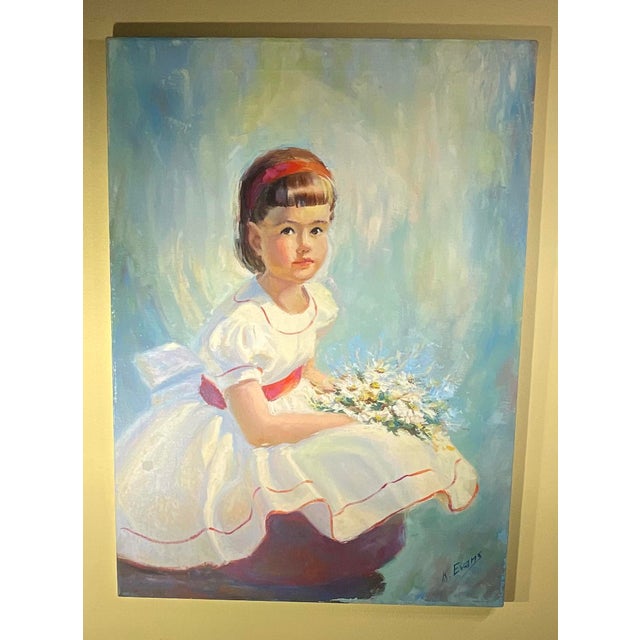 1970s Vintage Original Oil Painting on Canvas - Signed Florida Artist K. Evans - 1970s For Sale - Image 5 of 12