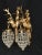 20thC French Louis XVI Gilt Bronze Deer Wall Lamps / Sconces - Pair For Sale - Image 11 of 17