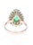 2.33 Carat Pear Cut Emerald Diamond 18 Karat White Gold Engagement Ring, Size 7 For Sale - Image 4 of 5