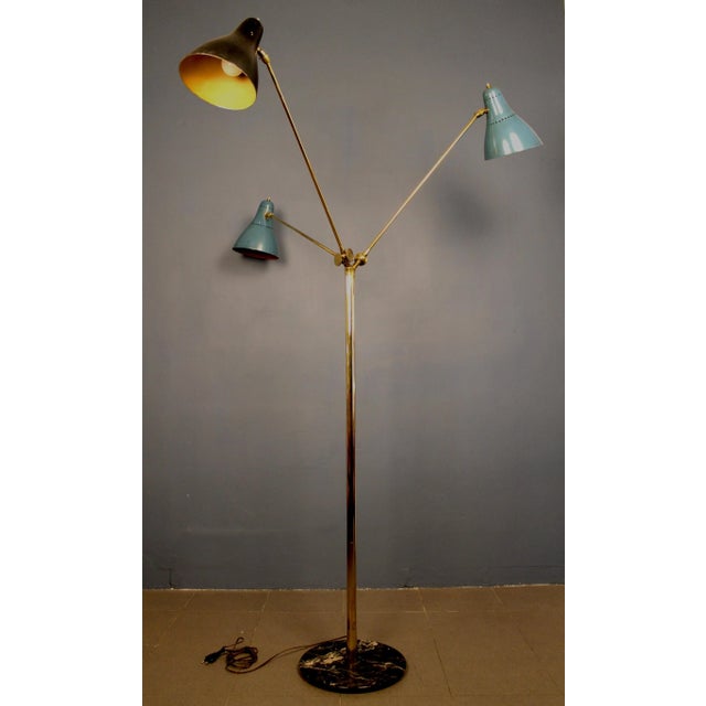 3-Light Floor Lamp from Stilnovo, 1950s For Sale - Image 12 of 12