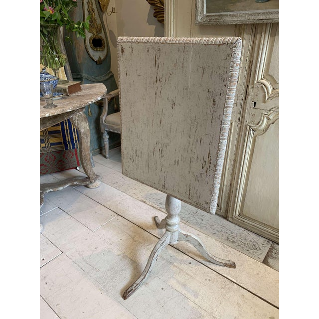 Swedish Painted Tilt Top Table on Tripod Base, Early 19th Century For Sale - Image 12 of 13