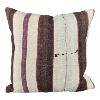 Turkish Hemp Pillow Cushion Natural Beige Brown Pillow Cushion Cover 24x24 For Sale