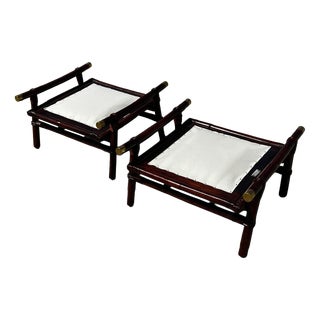 Ottomans by Ficks Reed for John Wisner Far Horizons, 1954, Set of 2 For Sale