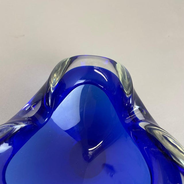 Blue Murano Glass Bowl, Italy, 1970s For Sale - Image 14 of 18