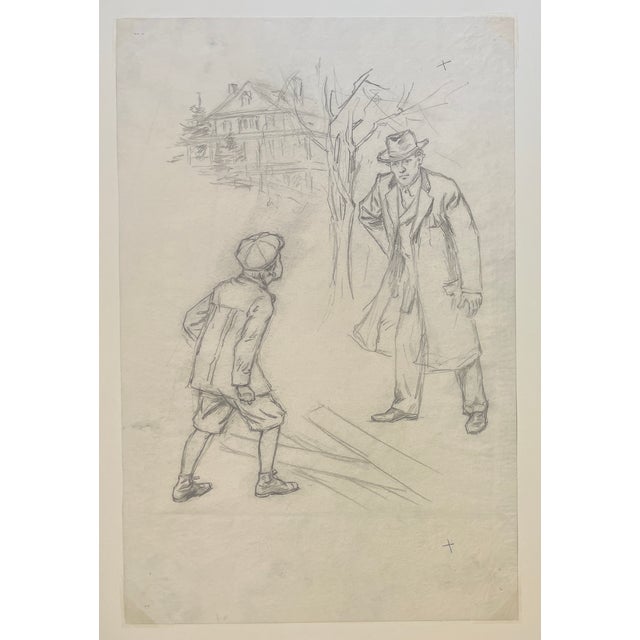 George Timothy Tobin (1864–1956) was an American illustrator and artist. Estate sticker on the back of its mat. Tobin was...