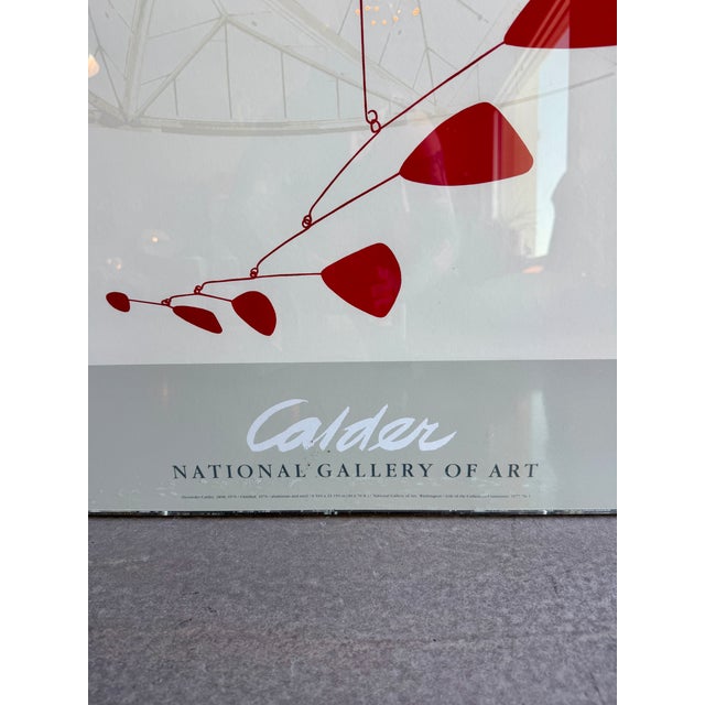 Wood Alexander Calder 1977 National Gallery of Art Exhibition Poster Custom Acrylic Box Frame Jerry Solomon La For Sale - Image 7 of 16