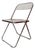 Transparent Plia Folding Chairs by Giancarlo Piretti Anonima Castelli, Set of 4 For Sale