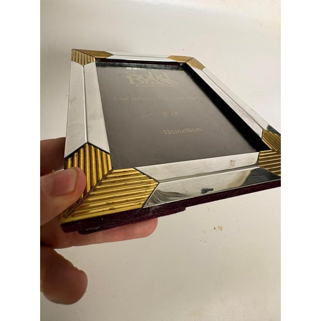 Vintage Metal Photo Frame, France, 1970s For Sale - Image 12 of 14