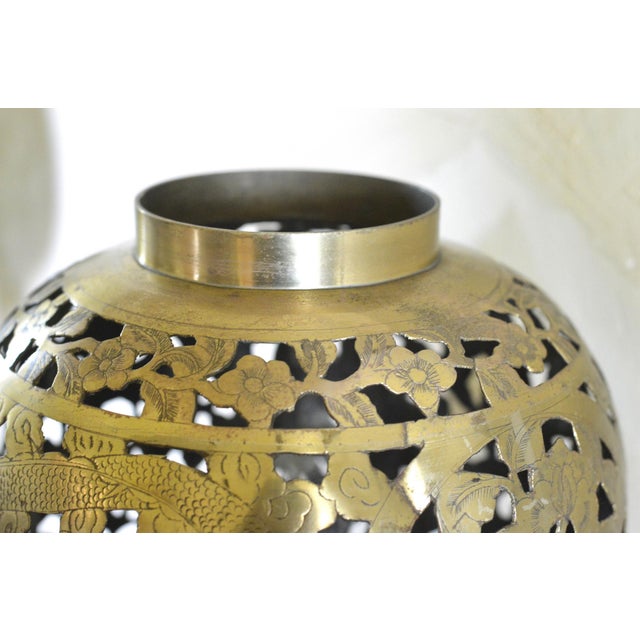 Vintage Brass Table Lamps, 1950s, Set of 2 For Sale - Image 11 of 15
