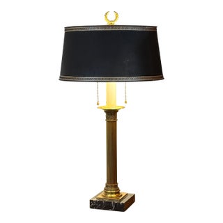 Vintage Paul Hanson Nyc Brass Empire Lamp For Sale