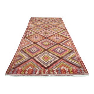 Vintage Turkish Barak Kilim Rug - 65"x122" For Sale