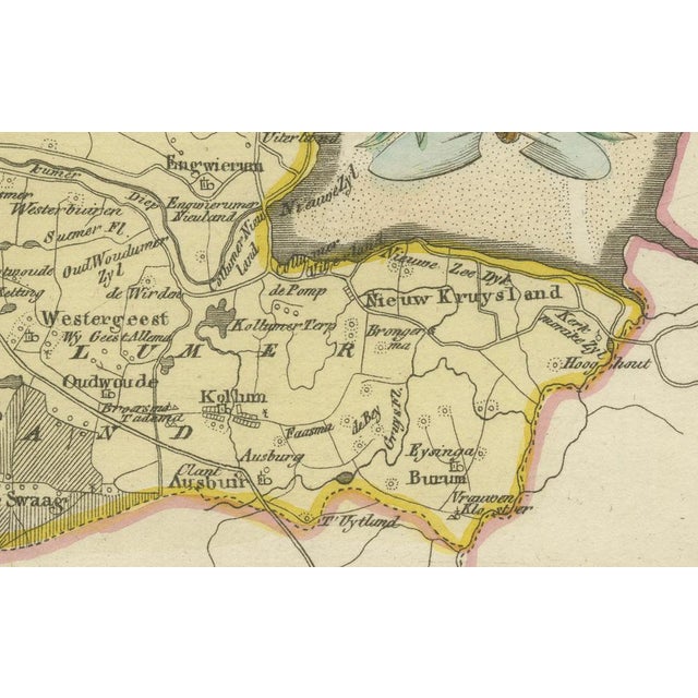 Antique Map of Leeuwarden and Dokkum in Friesland by Von Reilly, 1791 For Sale - Image 4 of 11