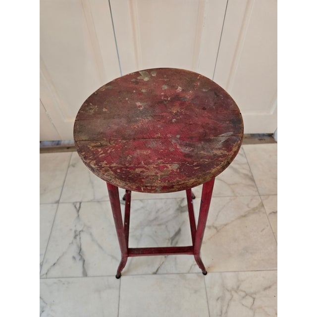 Mid-Century Modern Vintage Mid Century Artist's Painters Stool For Sale - Image 3 of 6