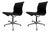 Model EA107 Swivel Chairs by Charles and Ray Eames for ICF De Padova, 1970s, Set of 2 For Sale