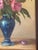 Mid 20th‑Century Vase With Flowers — Rich Classical Still Life Oil on Board, Signed For Sale - Image 10 of 15