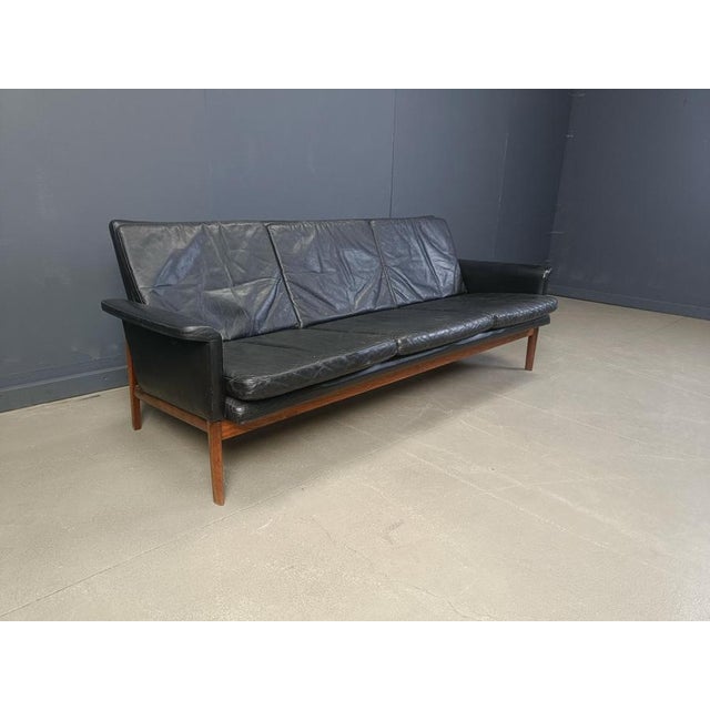Black Jupiter Sofa by Finn Juhl for France and Søn and France & Daverkosen, 1960s For Sale - Image 8 of 13
