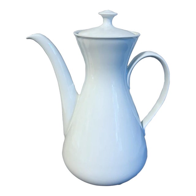 Vintage Mid Century Modern Furstenberg German Porcelain Coffee/Chocolate Pot For Sale