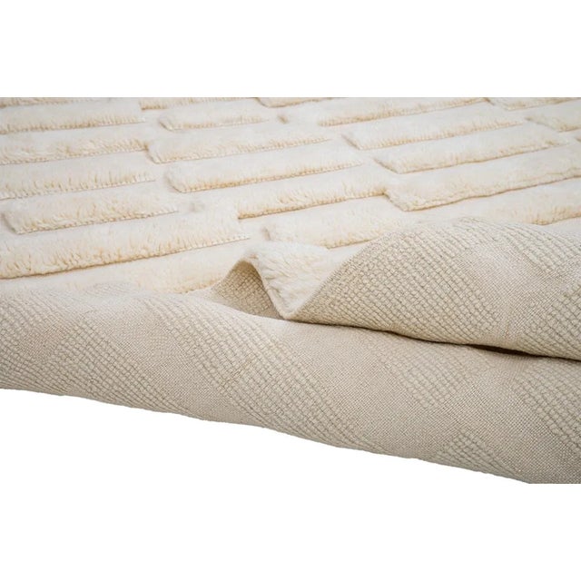Hand-Knotted Wool Rug by Azele Studio For Sale - Image 4 of 11