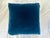 Textile Set of 4 Custom Dark Navy Blue Velvet Pillows For Sale - Image 7 of 11
