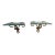 Vintage Hollywood Regency Glass Shelves -a Pair For Sale