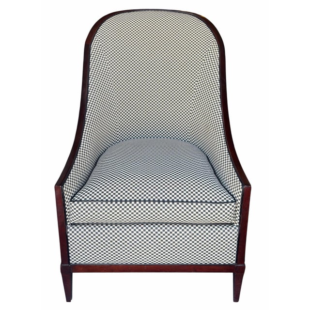 Art Deco Pair of Artdeco John Widdicomb Spoon Back Slipper Club Chair For Sale - Image 3 of 7