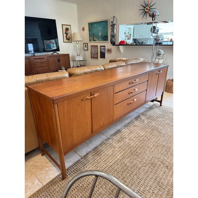 Mid-Century Modern Beautiful Mid Century Modern Sideboard in Teak by Nathan Furniture Company, Circa 1960s, Attributed For Sale - Image 3 of 12