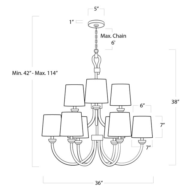 Regina Andrew Bimini Chandelier Large For Sale In Detroit - Image 6 of 7