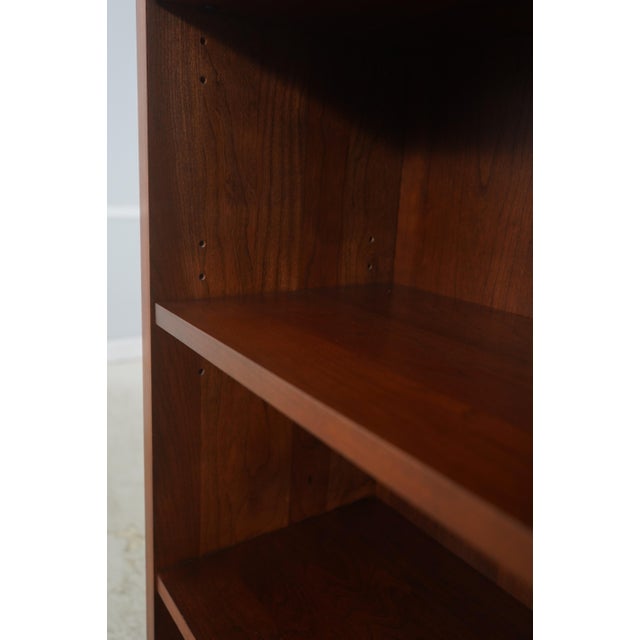 2000 - 2009 Pair of Stickley Cherry Open Bookcases For Sale - Image 5 of 11