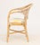 Wood Modern Rattan Upholstered Armchair For Sale - Image 7 of 9