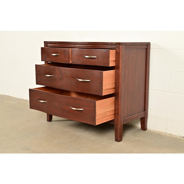 Stickley Modern Arts & Crafts Shaker Cherry Wood Four-Drawer Dresser or Chest of Drawers For Sale In South Bend - Image 6 of 15