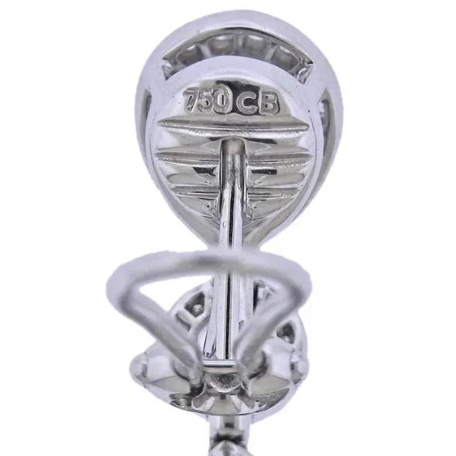 Pair of Bucherer Gold Diamond Topaz Peridot Drop Earrings For Sale In San Francisco - Image 6 of 12