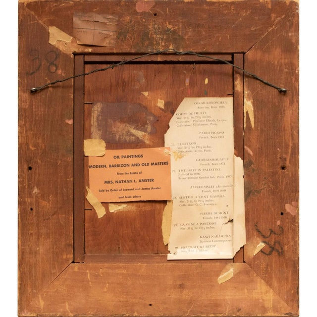 1920s 1920s Kanji (Kanzi) Nakamura "Portrait of Betsy" Painting, Framed For Sale - Image 5 of 9