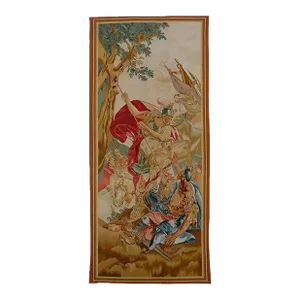 Vintage Tapestry Depicting Royal Soldiers in Battle