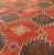 Mid 20th Century Turkish Vintage Tulu Rug With Geometric Medallions in Orange, Butter, Gray and Brown For Sale - Image 5 of 7