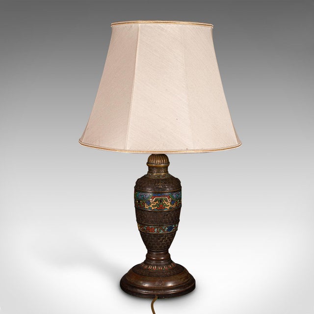 Mid 19th Century 1850's Antique Cloisonne Lamp For Sale - Image 5 of 10